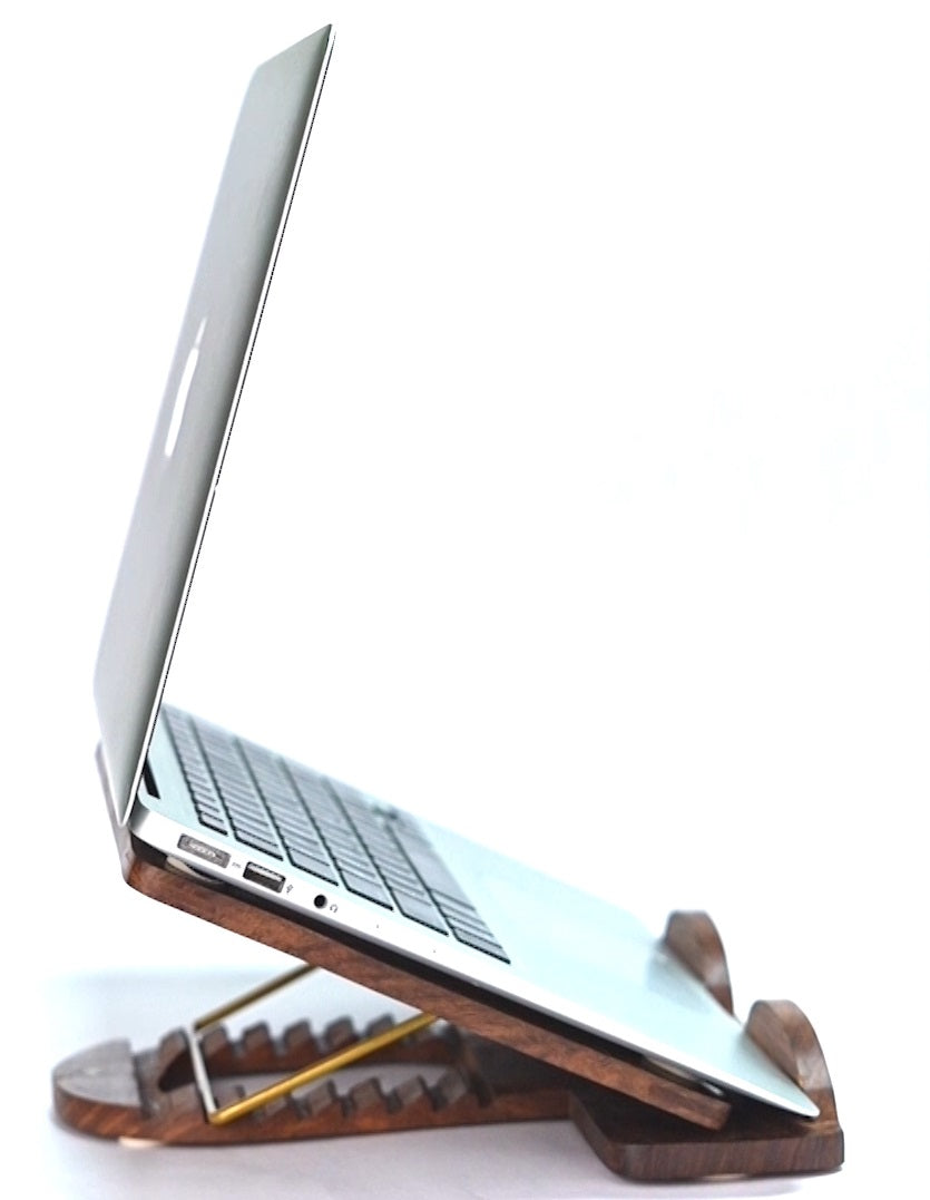 Stylish Stand for Tablet and Laptop + Mobile Stand [Sheesham wood]