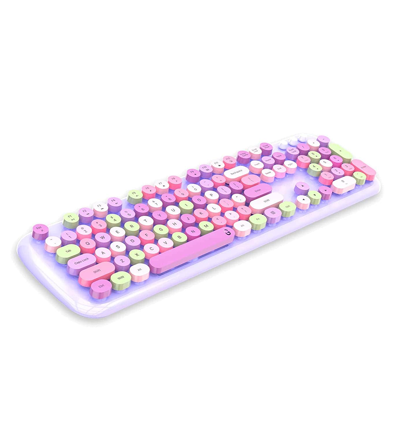 Wireless Keyboard and Mouse Combo [PURPLE]